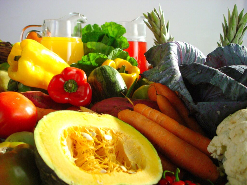 fresh fruits and vegetables